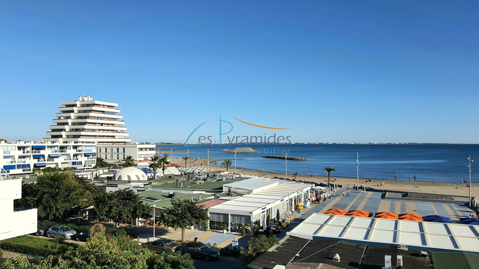 Vente F3 VUE MER 1ERE LIGNE LA GRANDE MOTTE